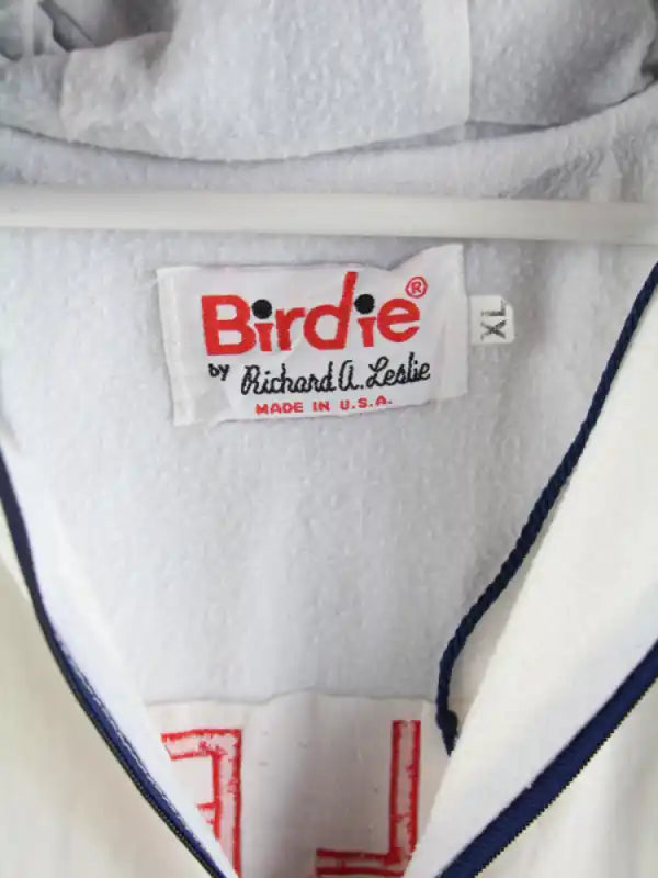 Vintage Windbreaker Weiß XL – Etikett