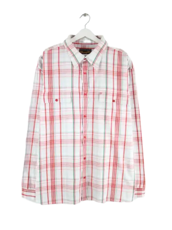 Wrangler Freizeit Hemd Weiß XXL – Vorderseite