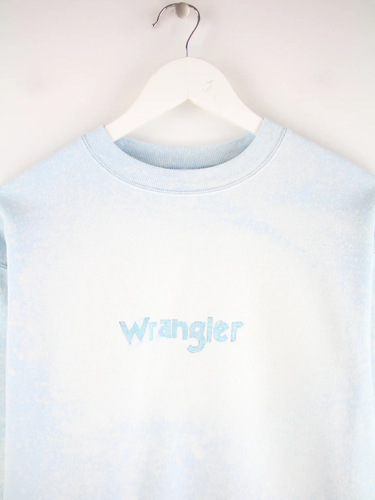 Wrangler Sweater Blau L – Detailansicht Vorderseite