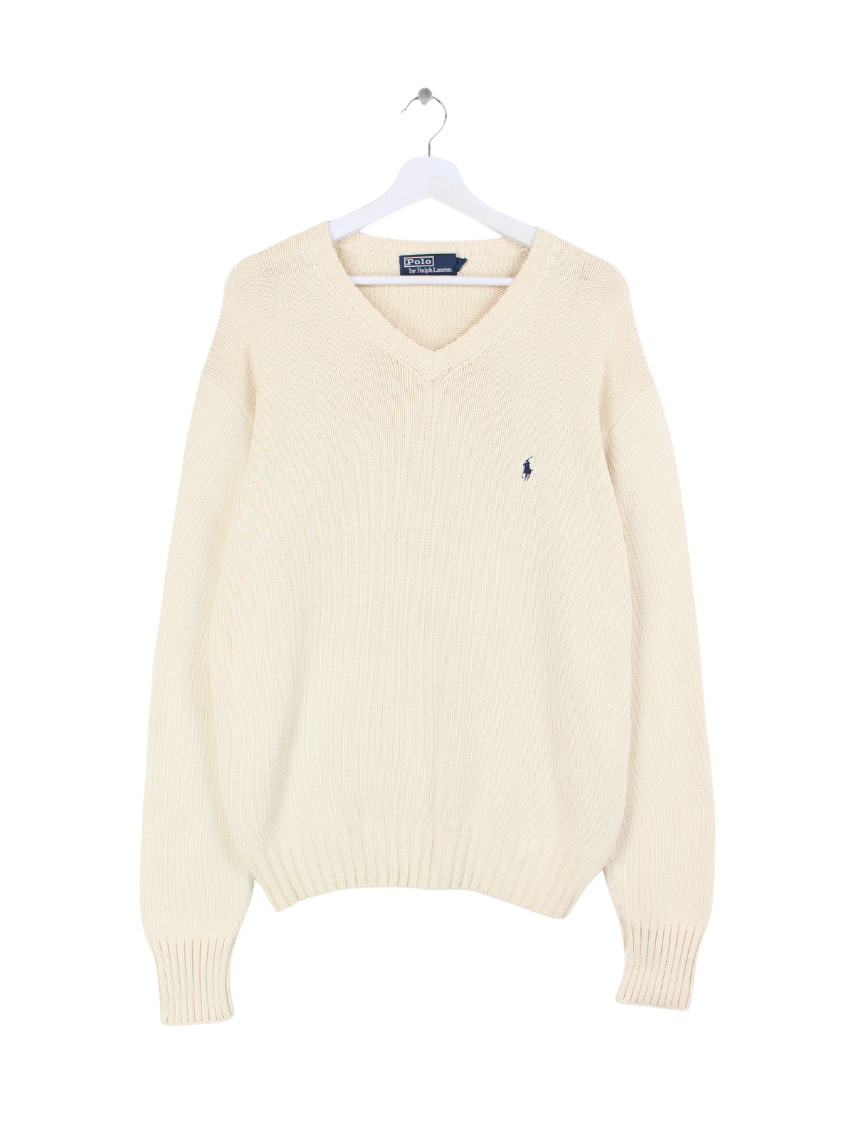 Ralph Lauren Pull Col V Beige L