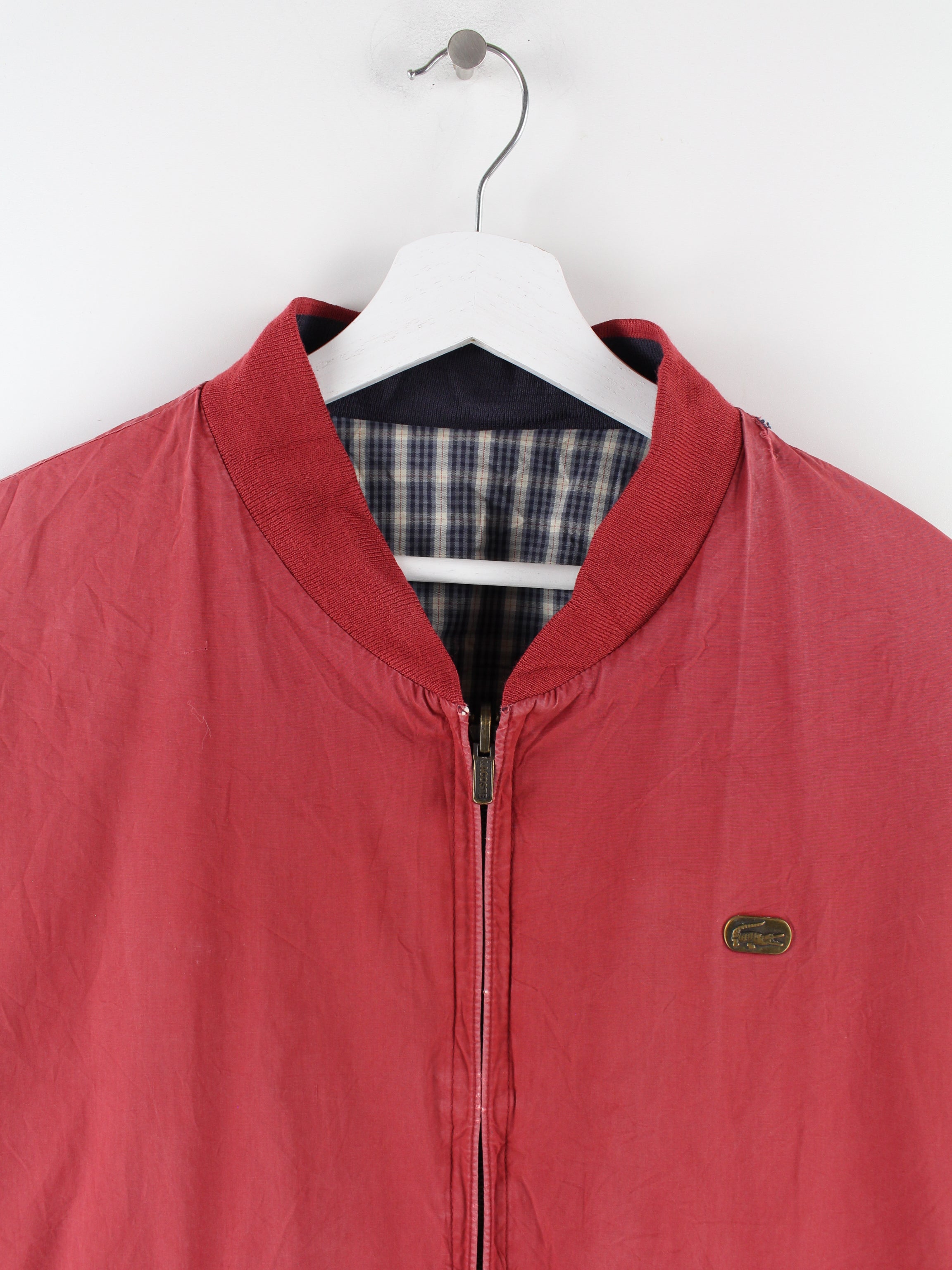 Lacoste 90s Reversible Jacket Blue / Red XL – Peeces