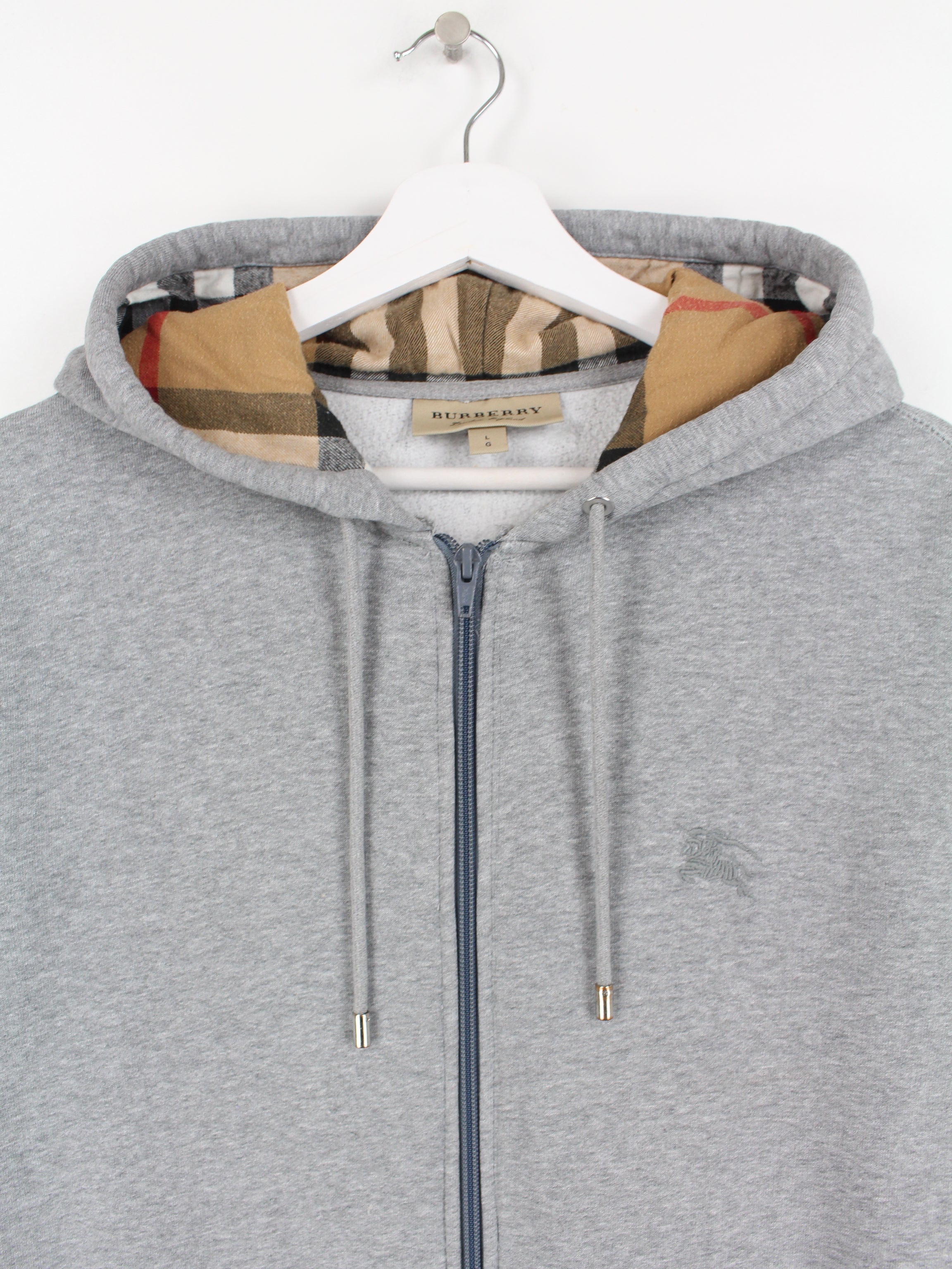 Sweat a capuche zippe Burberry Gris S Peeces