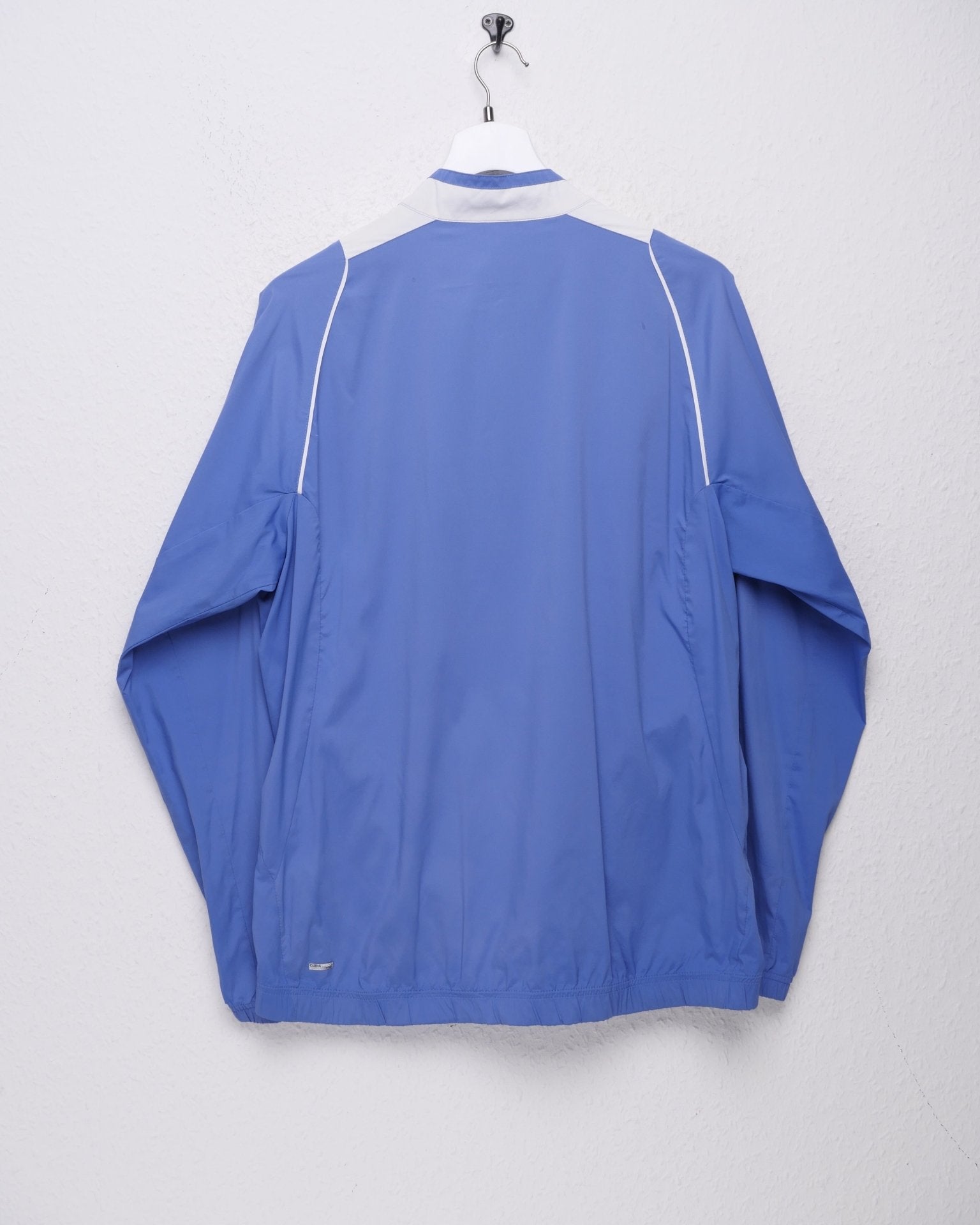 Adidas printed Logo blue Half Zip Jersey Sweater - Peeces