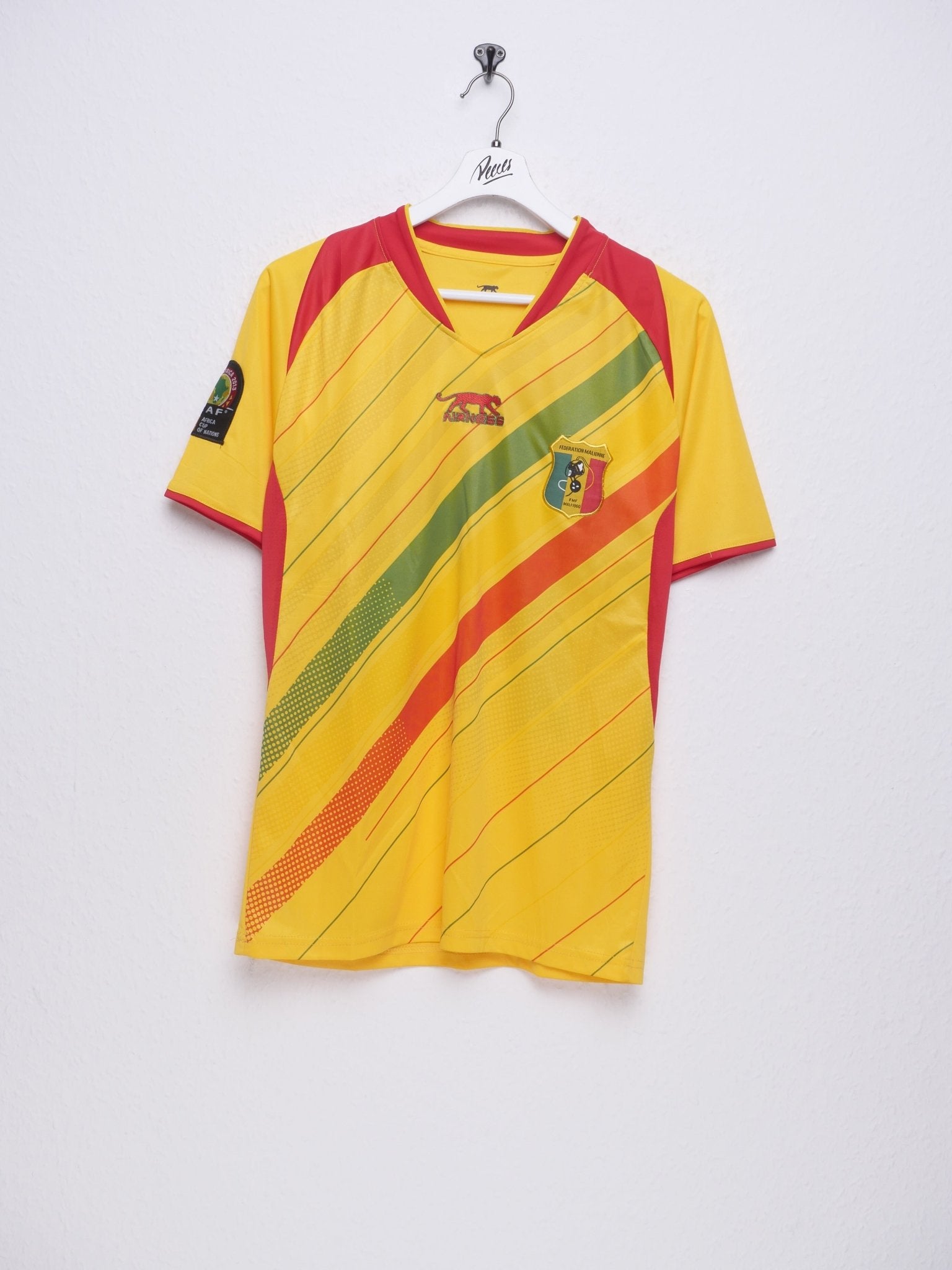 Airness Africa Cup of Nations 2013 Federation Malienne Gio embroidered Logo Soccer Jersey Shirt - Peeces