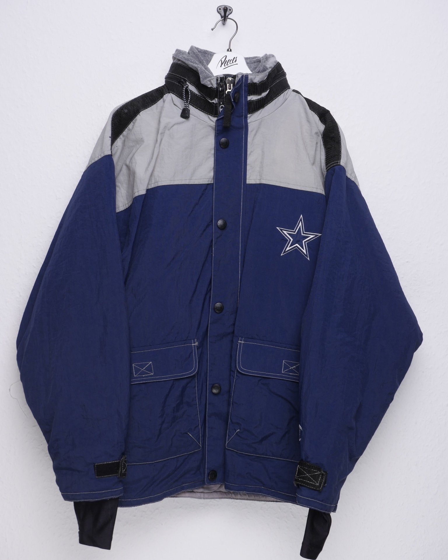 Champion embroidered Dallas Cowboys Spellout Vintage Track Jacke - Peeces