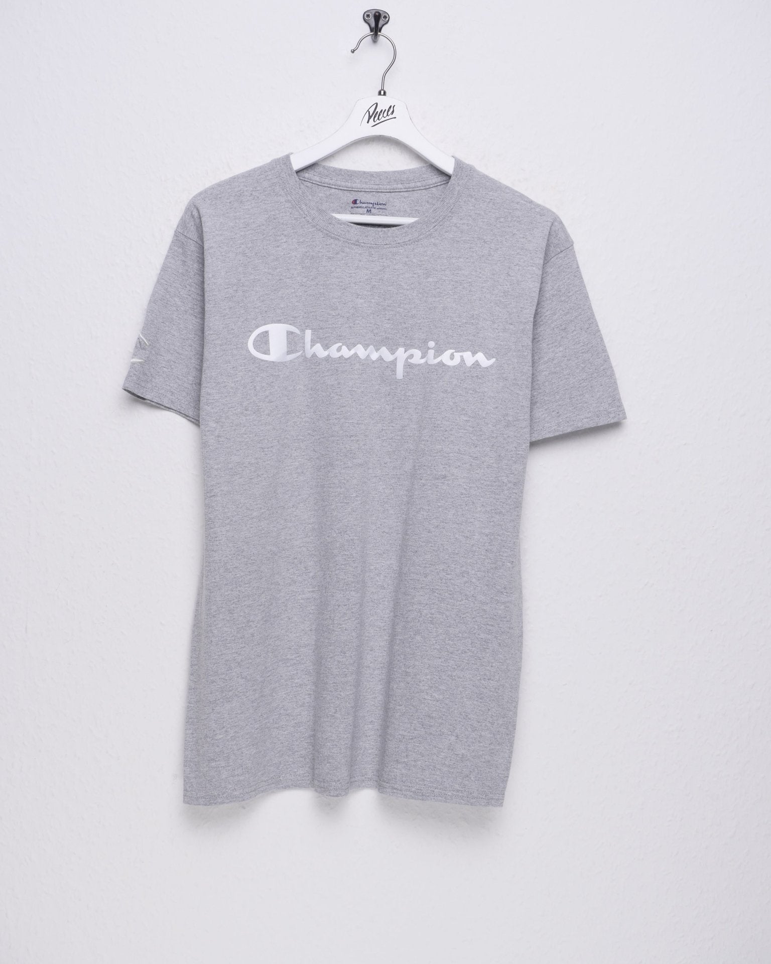 Champion embroidered Logo grey Shirt - Peeces