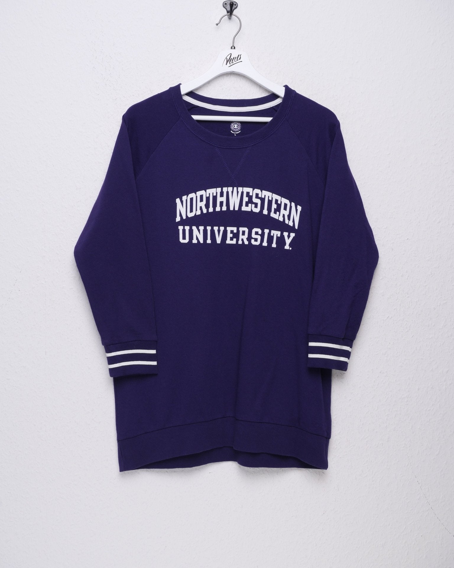Champion embroidered Logo 'Northwest University' purple L/S Shirt - Peeces