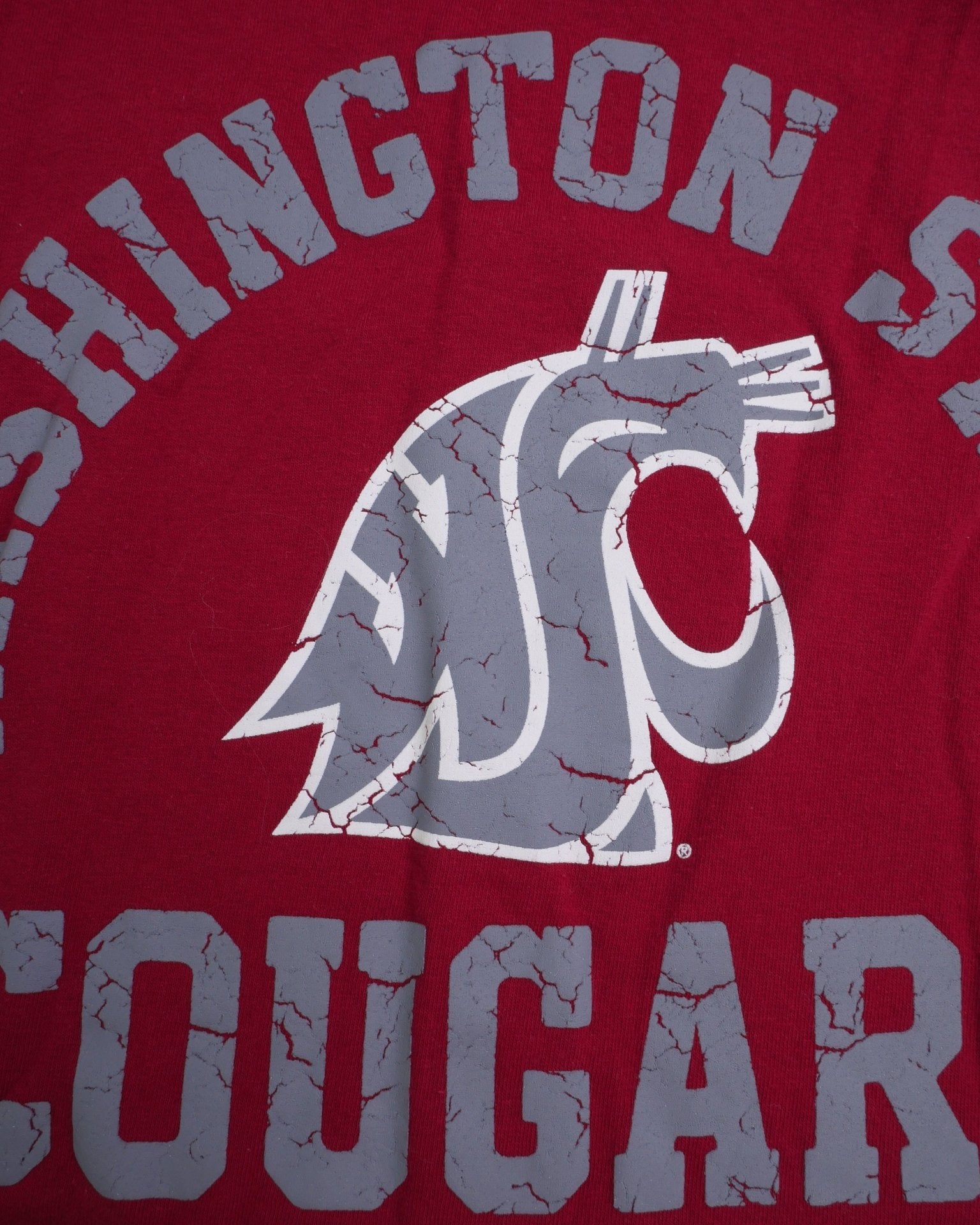 champion embroidered Logo 'Washington State Cougars' red Shirt - Peeces