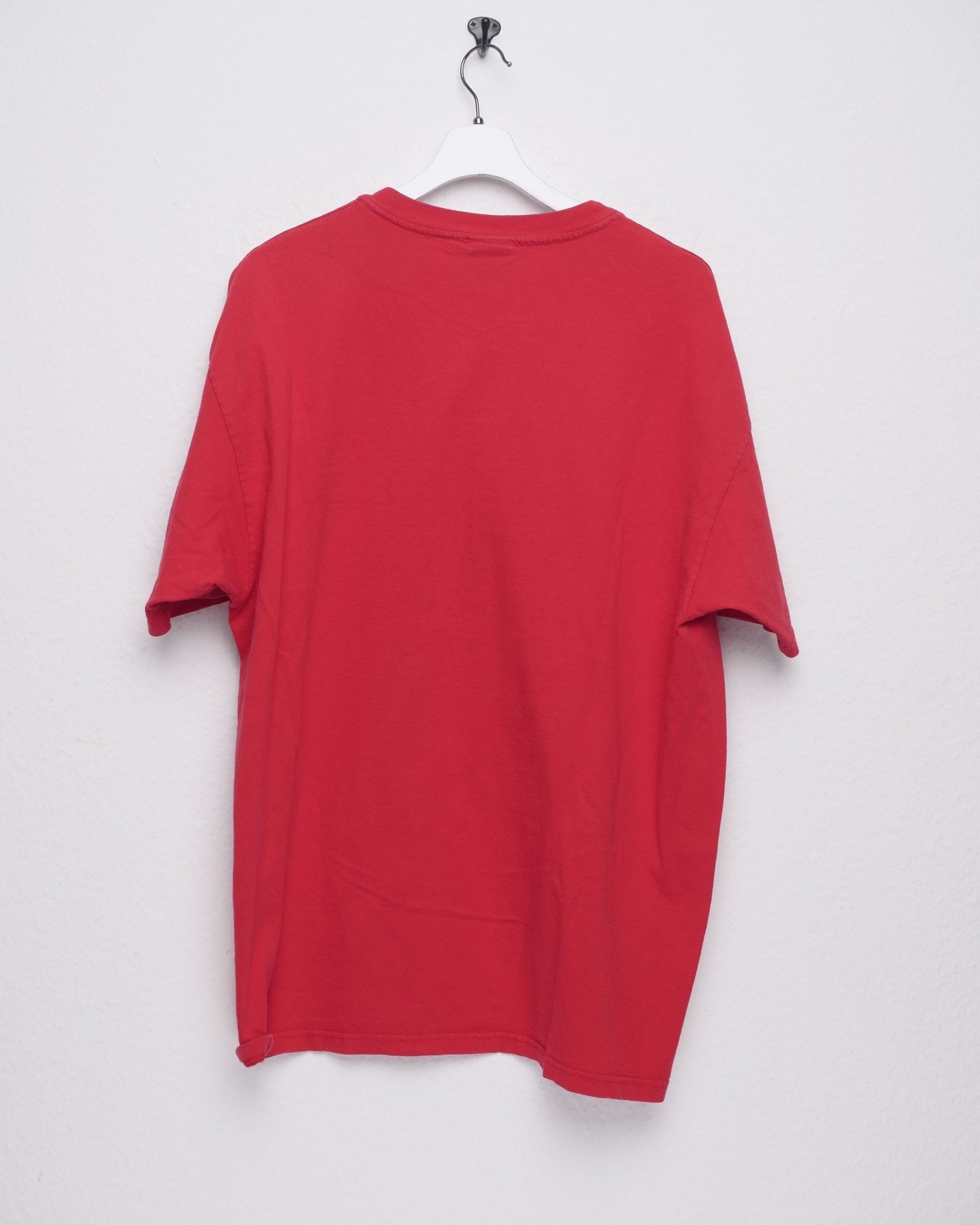 embroidered Logo red washed Shirt - Peeces