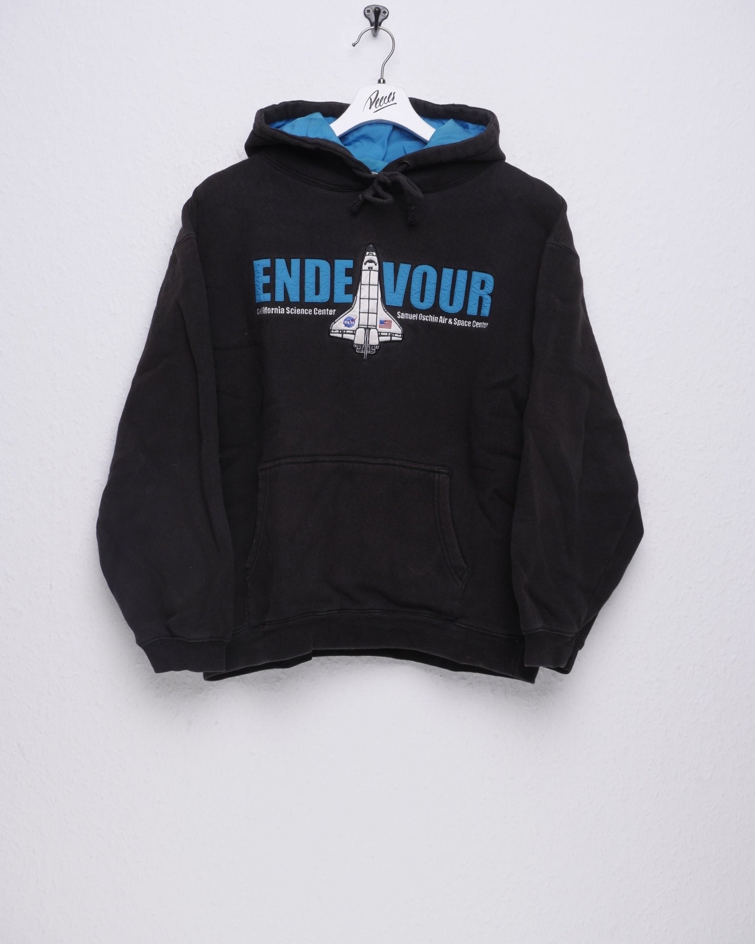 Endevour California Science Center embroidered Graphic black Hoodie - Peeces