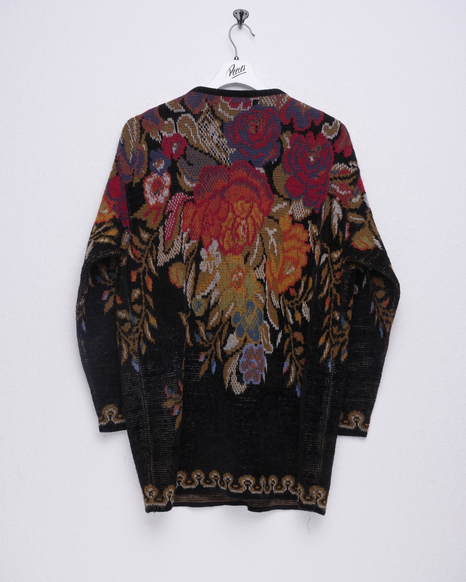 knitted multicolored patterned Vintage Sweater - Peeces