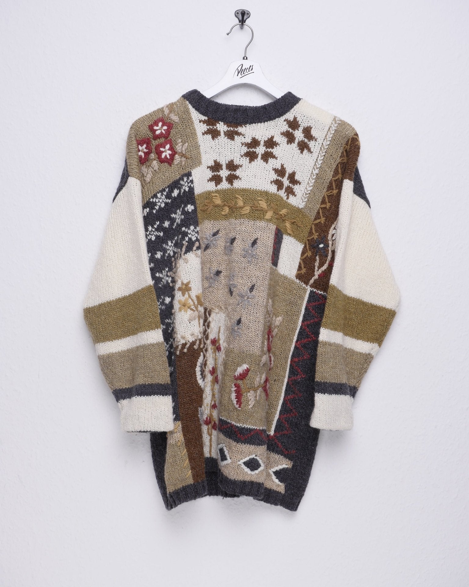 knitted patterned Vintage Sweater - Peeces