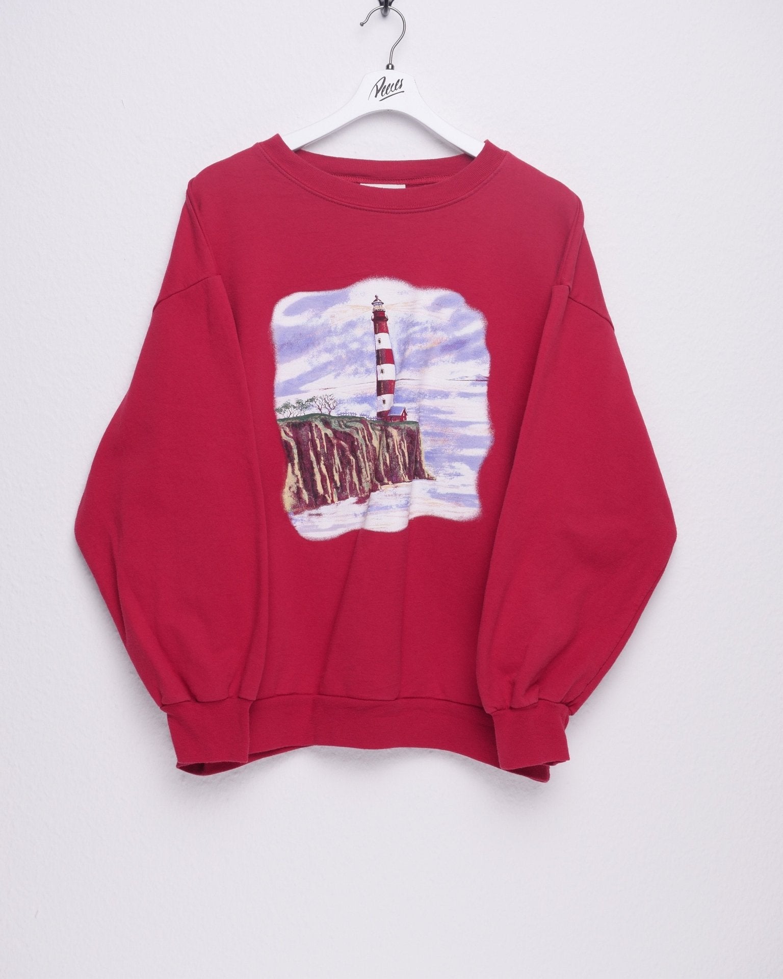 Lighthouse printed Graphic Sweater - Peeces