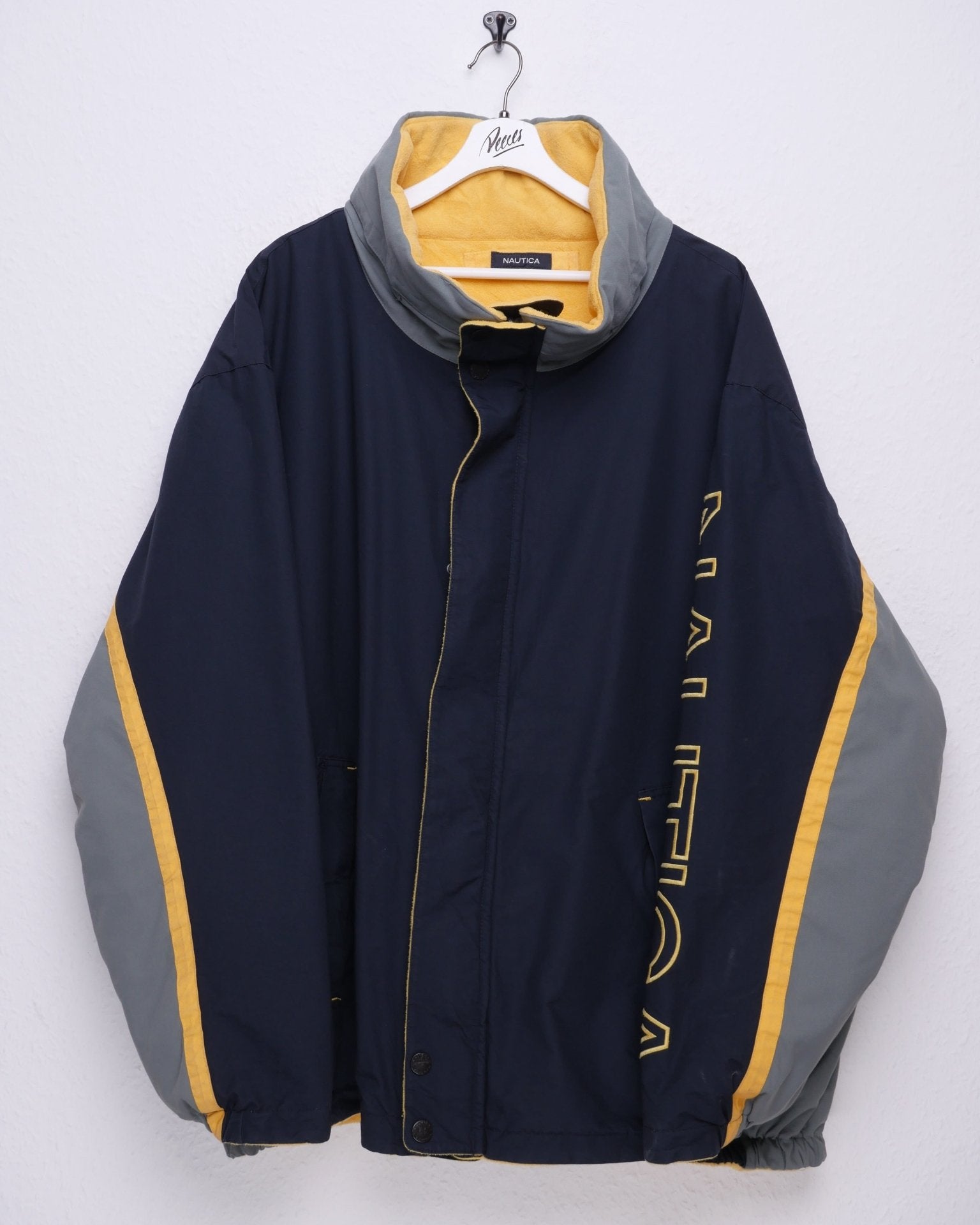 Nautica embroidered Spellout Vintage reversible Jacke - Peeces