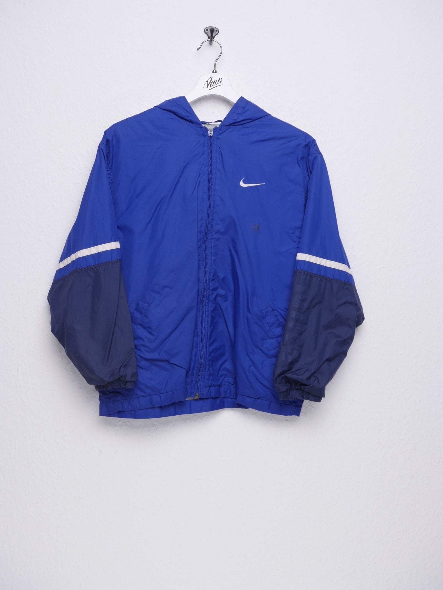 Nike embroidered Swoosh blue Vintage Track Jacke - Peeces
