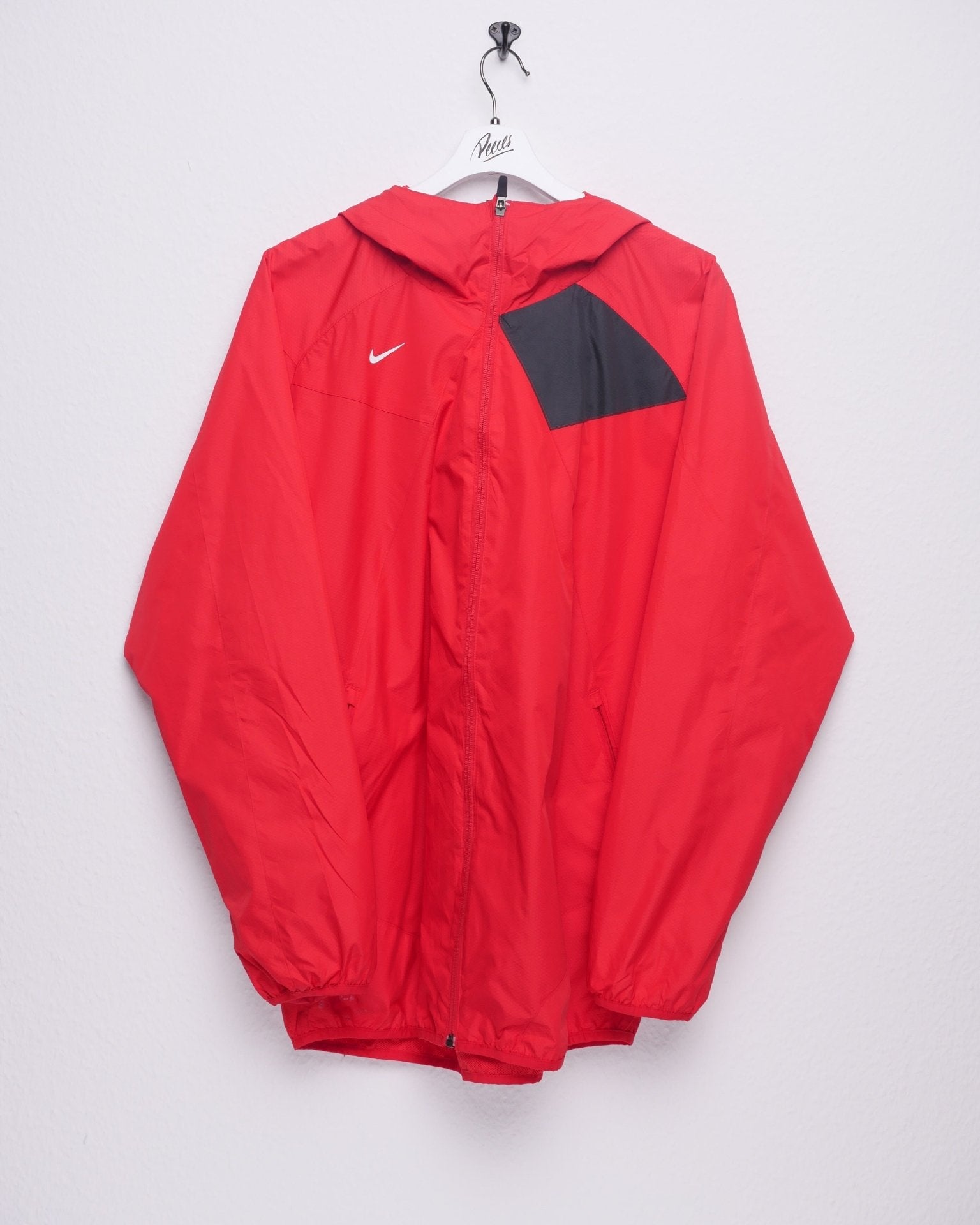 nike printed Swoosh red Track Jacket - Peeces