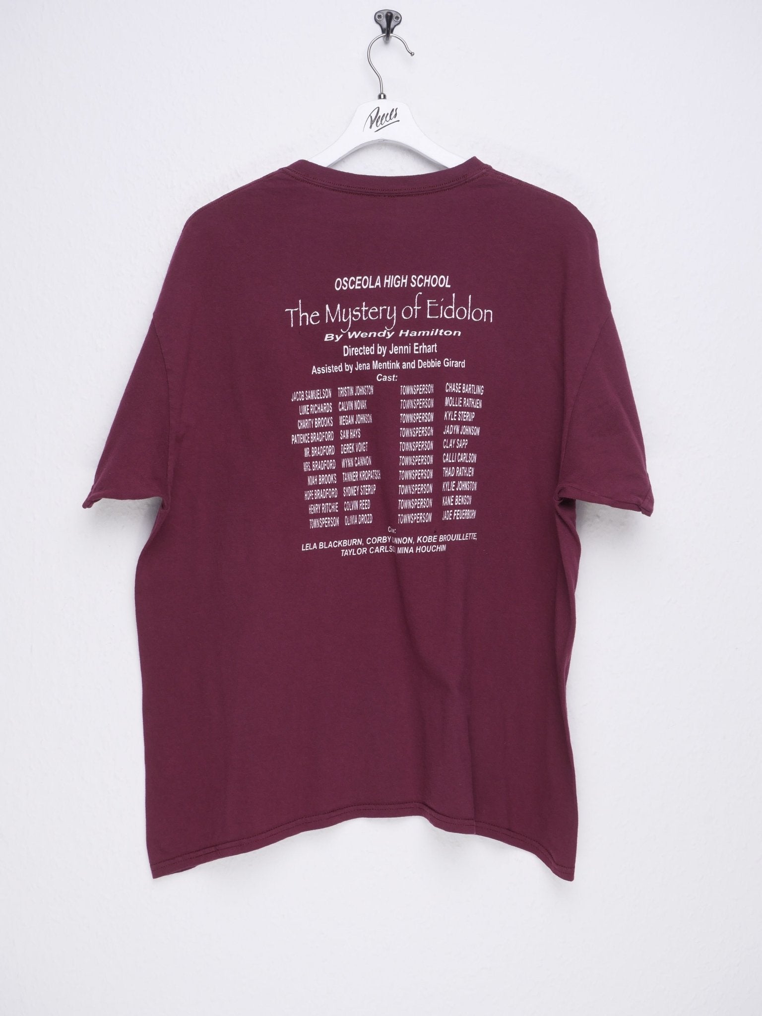 Osceola High School printed burgundy Shirt - Peeces
