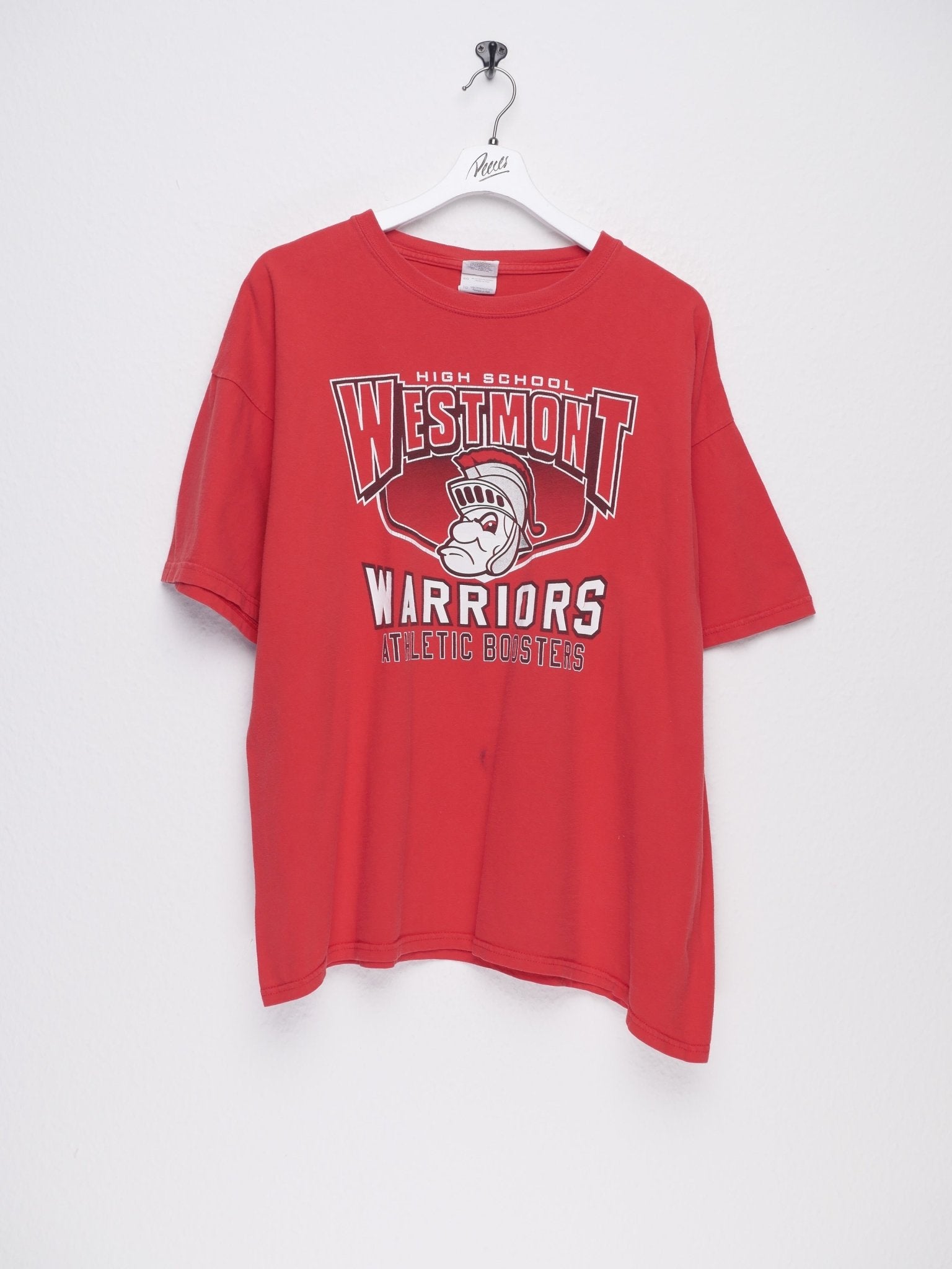 printed 'Westmont Warriors' red Shirt - Peeces