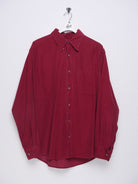 Red corduroy Vintage Langarm Hemd - Peeces