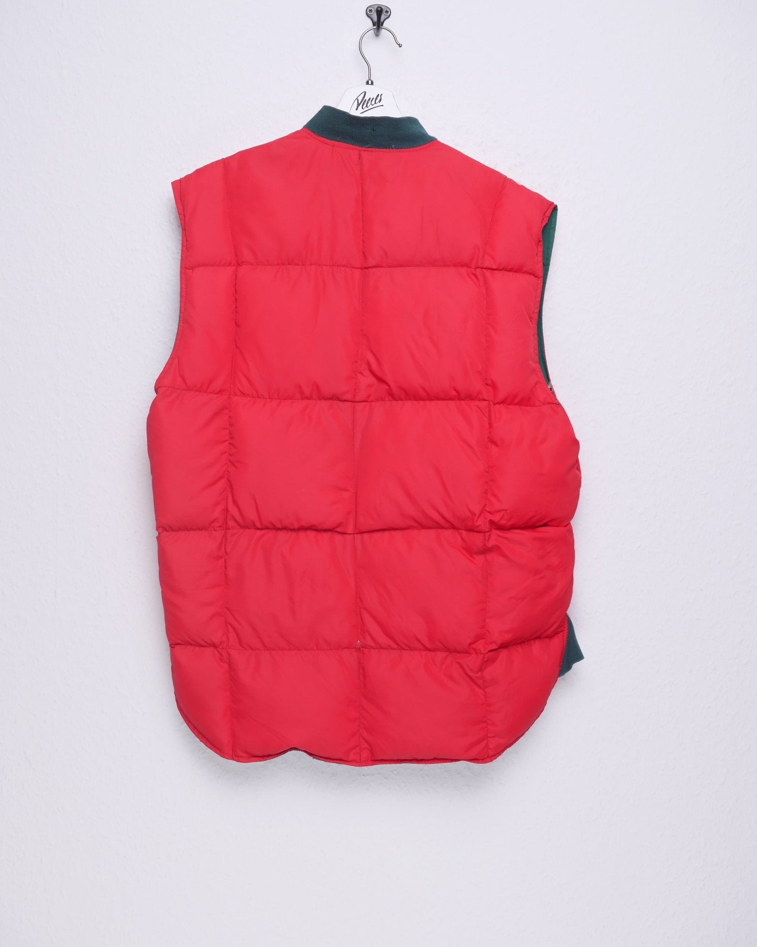 Reversible green and red Puffer Vest Jacke - Peeces
