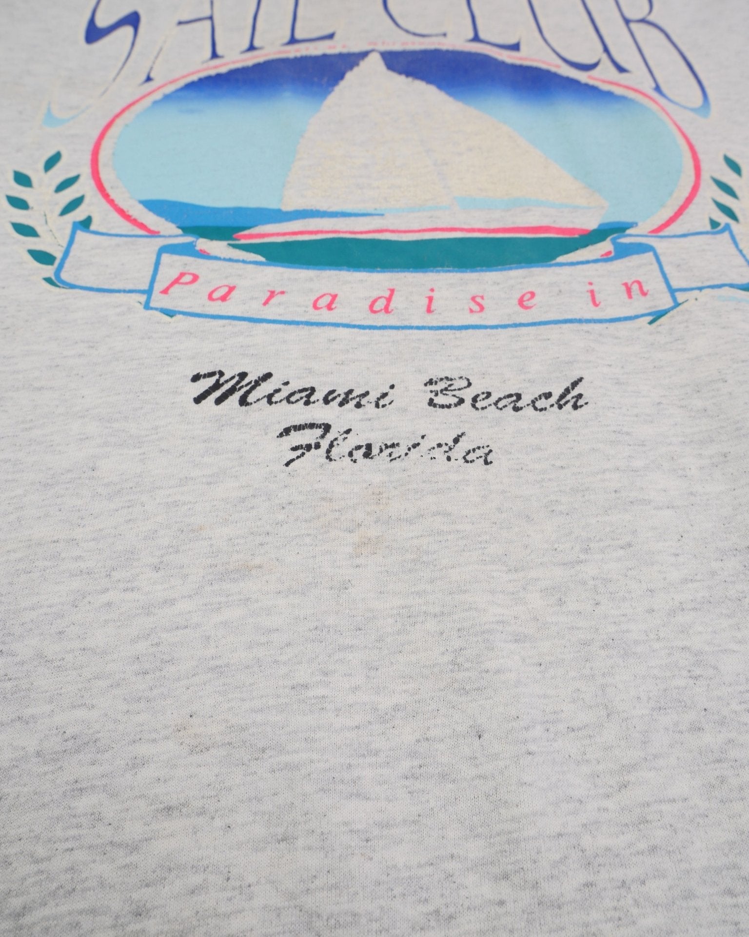 Sail Club Miami Beach Florida printed Graphic Shirt - Peeces