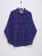 squared colorful Flannel Button Down Langarm Hemd - Peeces