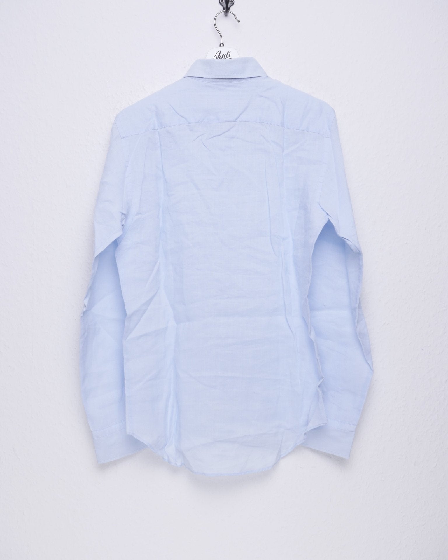 tommy embroidered Logo light blue L/S Hemd - Peeces