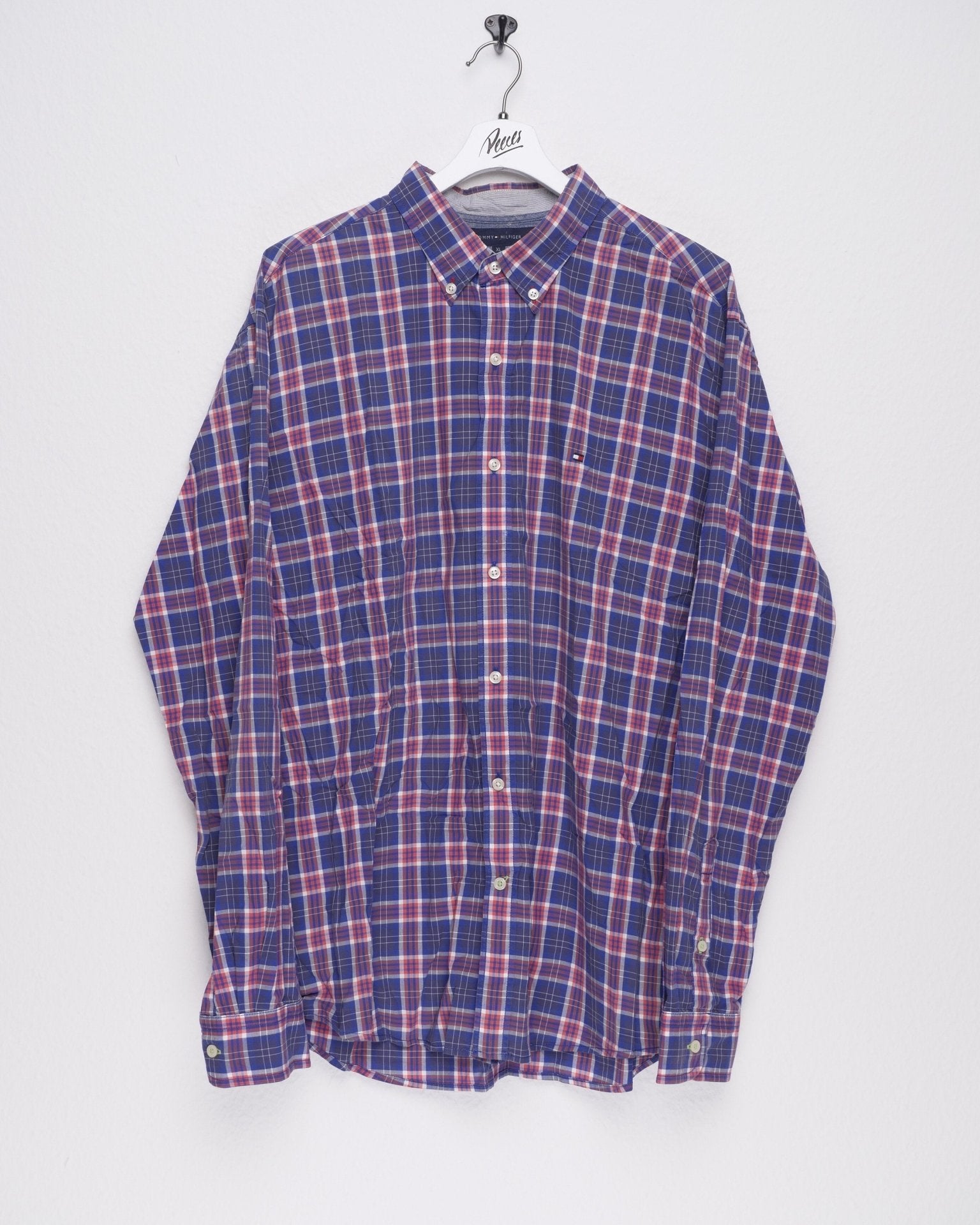 tommy Hilfiger embroidered Logo checkered L/S Hemd - Peeces