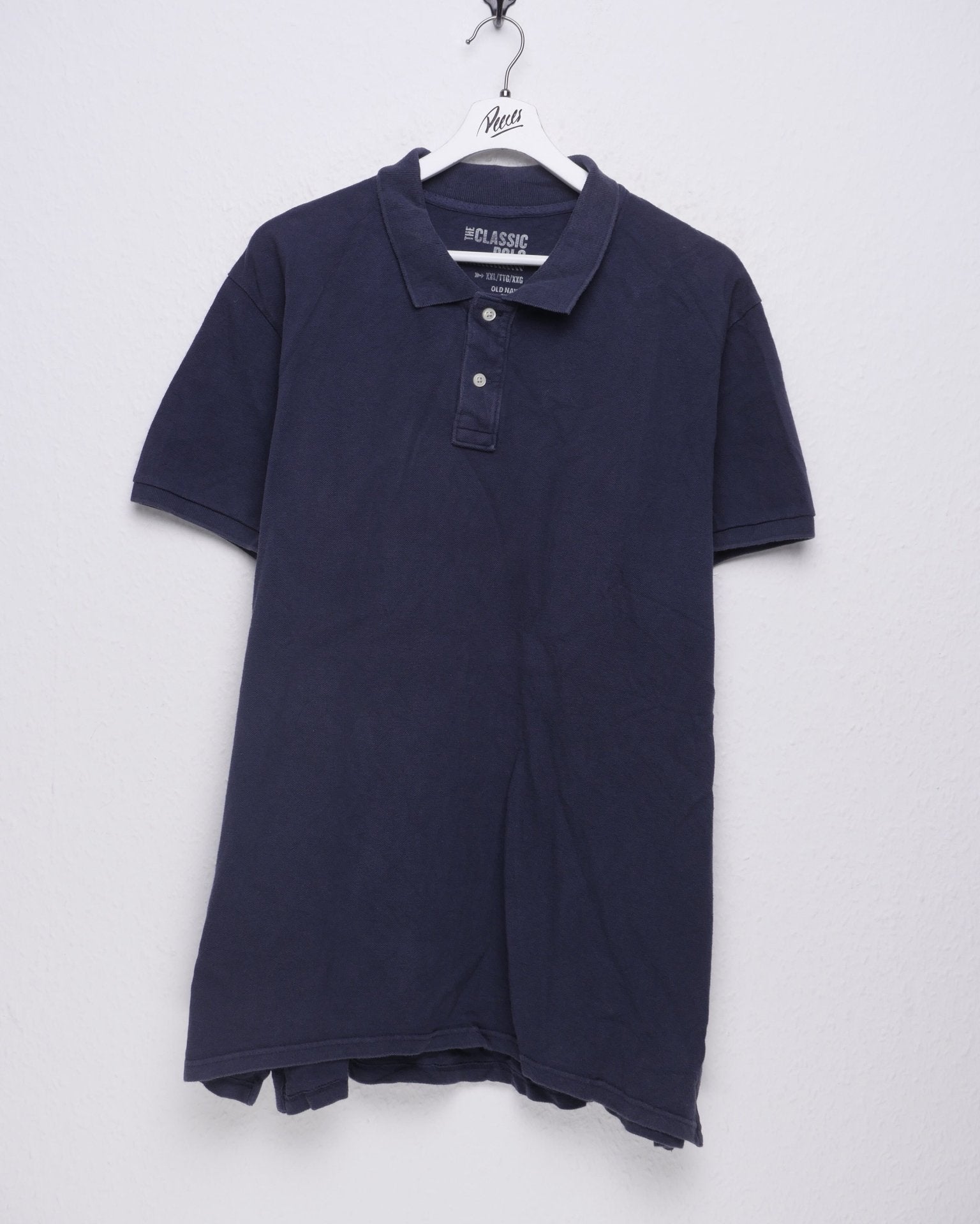Vintage blue basic Polo Shirt - Peeces