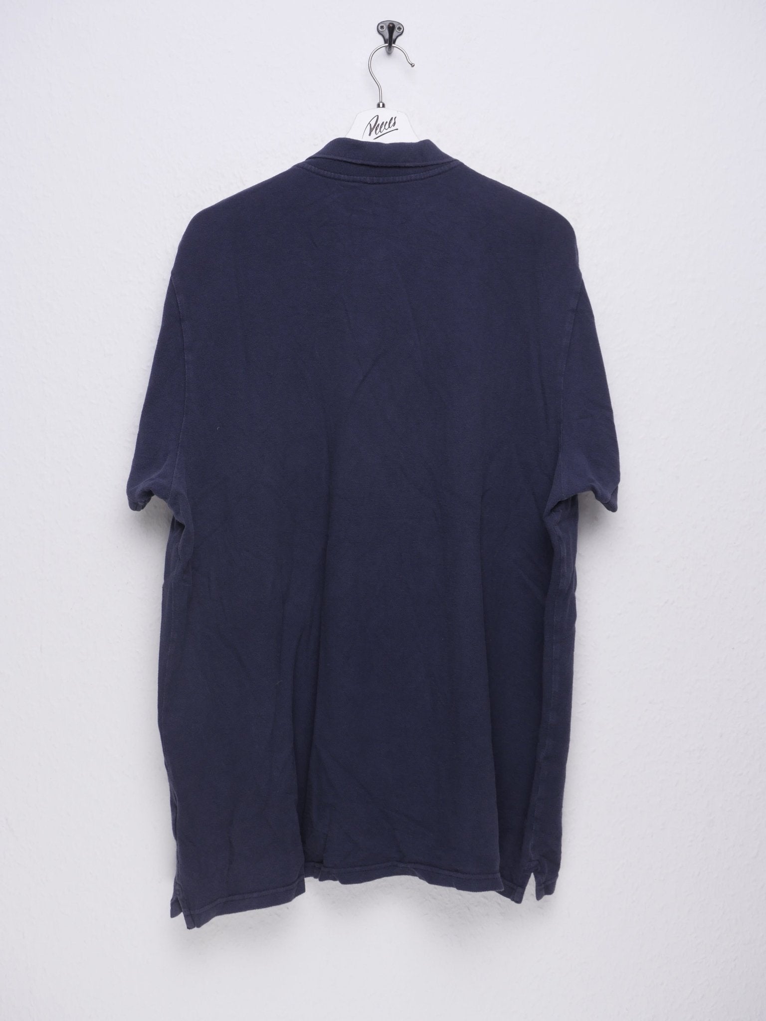 Vintage blue basic Polo Shirt - Peeces