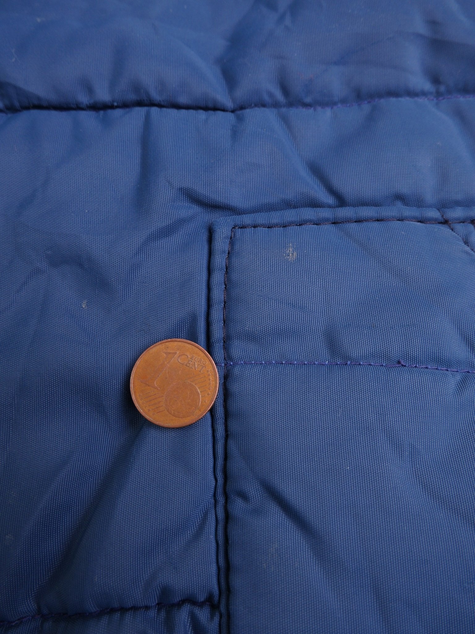 Vintage plain blue basic Vest Jacke - Peeces